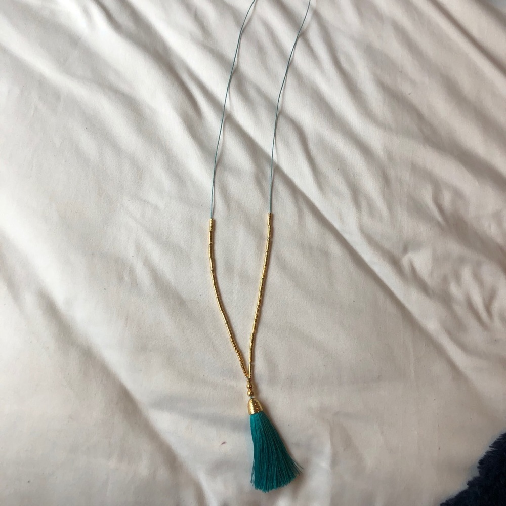 Gorjana Turquoise Tassel Necklace